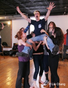 JerZ Short (center) as Helicon  and company in CALIGULA MAXIMUS  © Lia Chang